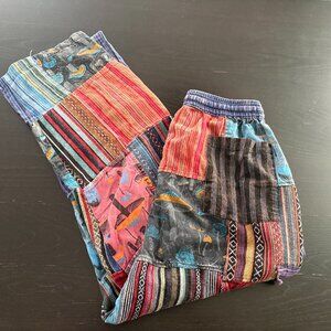 Womens Rising International Mushroom Hippie Comfy Pants Size XL